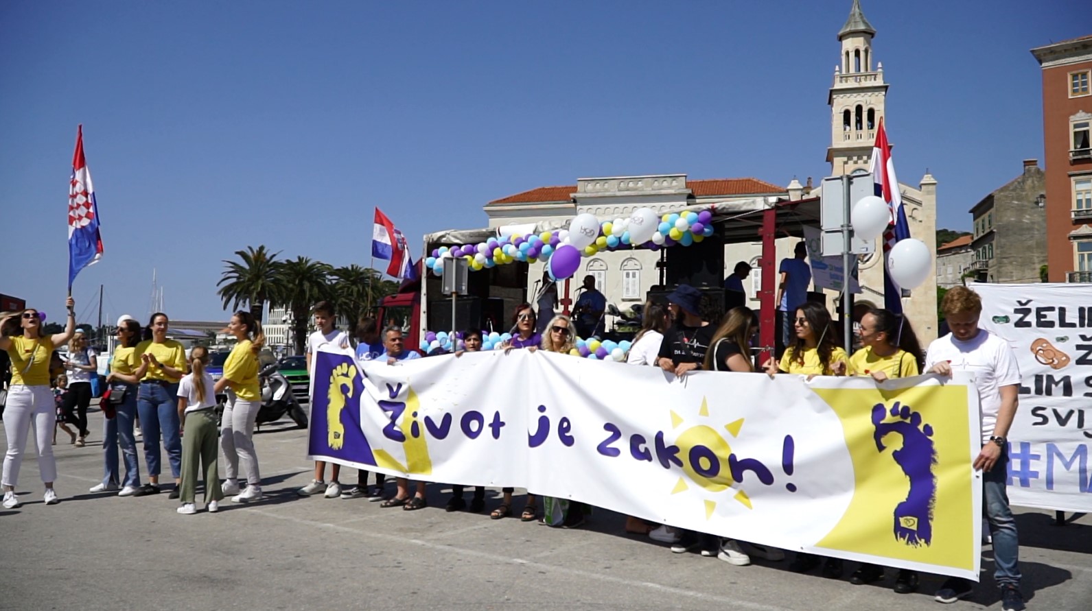 U Splitu i Imotskome hodalo se za život – jer život je zakon!