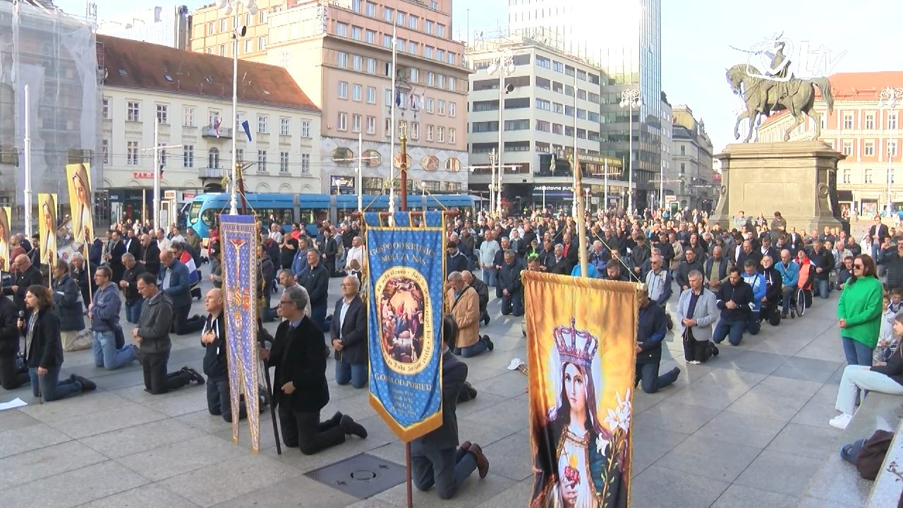 IZDVOJENO - Molitva krunice na zagrebačkom glavnom trgu | Laudato