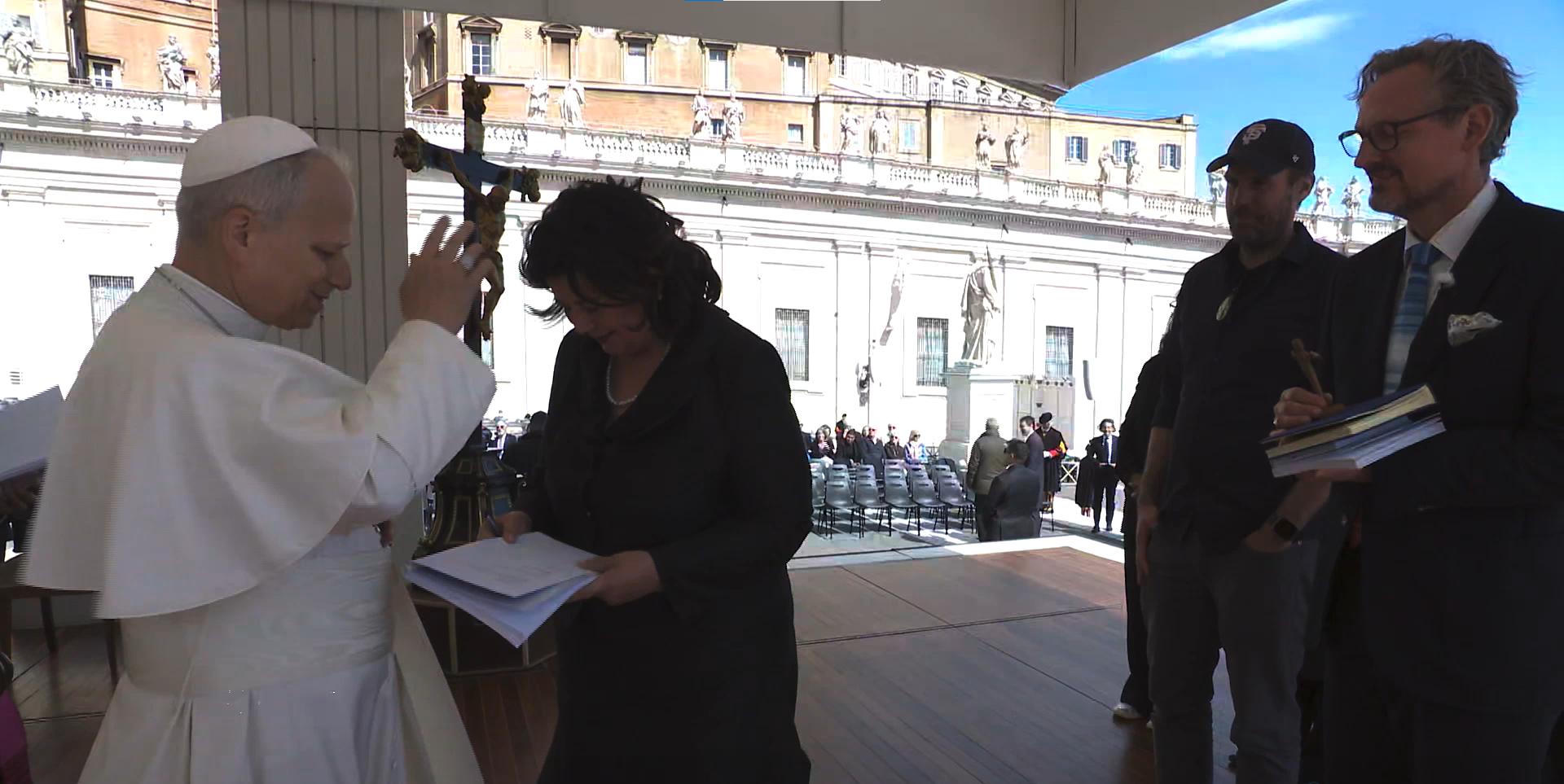 Ksenija Abramović i Papa Lav XIV. 