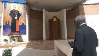 thumbnail_Kardinal Sarah u molitvi pred slikom bl. Alojzija Stepinca